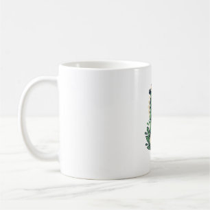 Caneca De Café Tartaruga de Beisebol Ilustração Vintage Gráfico D