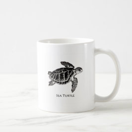 Caneca De Café Tartaruga de mar (o Ridley de Kemp)