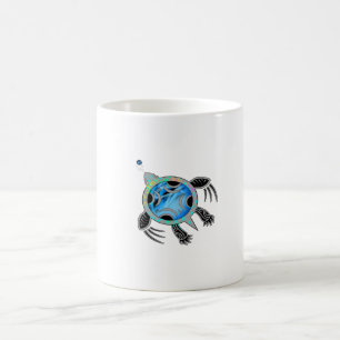 Caneca De Café Tartaruga de mar pintada
