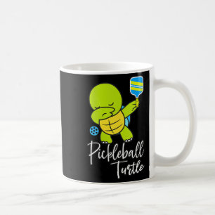 Caneca De Café Tartaruga de pickleball feminino, piada engraçada 