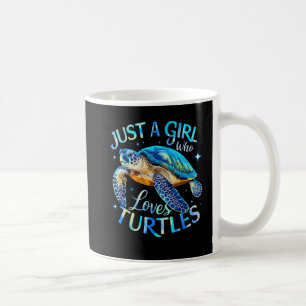 Caneca De Café Tartaruga do Mar Apenas uma Menina que ama Tartaru