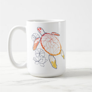 Caneca De Café Tartaruga do Mar de Sunburst