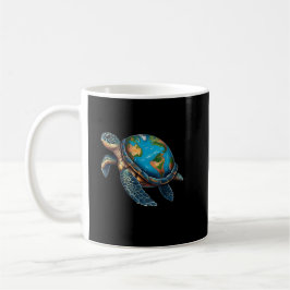 Caneca De Café Tartaruga do Mar Dia da Terra Salva o Planeta