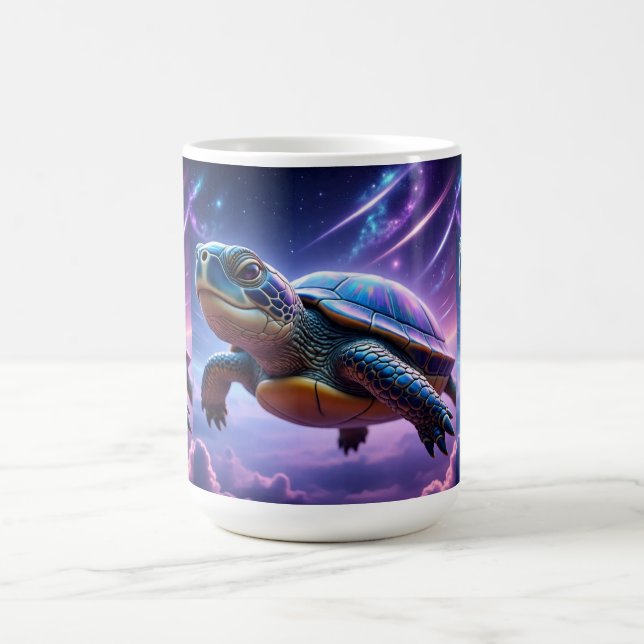 Caneca De Café Tartaruga do mar Galáctico Roxa (Centro)