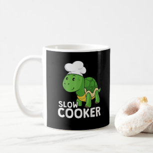 Caneca De Café Tartaruga Engraçada Chef de Panela Elétrica de Coz