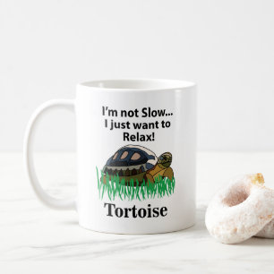 Caneca De Café Tartaruga Eu Só Quero Relaxar Animal Fofo Engraçad