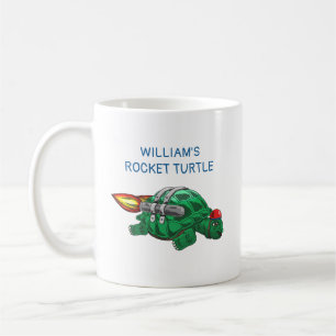 Caneca De Café Tartaruga Foguete