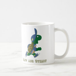 Caneca De Café Tartaruga lenta e firme