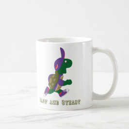 Caneca De Café Tartaruga lenta e firme
