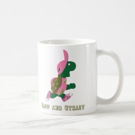 Caneca De Café Tartaruga lenta e firme