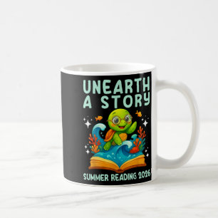 Caneca De Café Tartaruga marinha de verão leitura 2026 desenterra