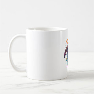 Caneca De Café Tartaruga Marinha Havaiana Tie-Dye Férias no Havaí