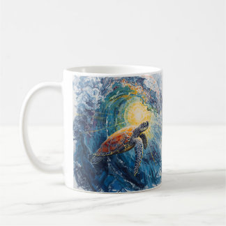 Caneca De Café Tartaruga Marinha Manchada