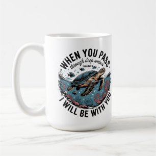 Caneca De Café Tartaruga Marinha Oceano Cristão