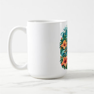 Caneca de Café Tartaruga Marinha Praia Tropical Al