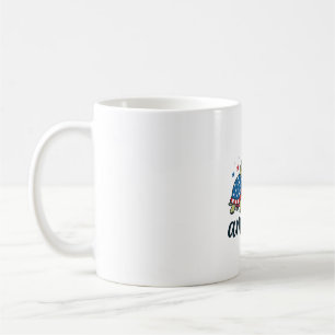 Caneca De Café Tartaruga Patriótica América Design de Gravura Vin