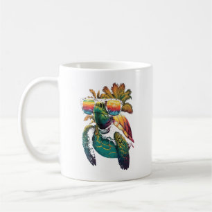 Caneca De Café Tartaruga Tartarugas Marinhas Havaianas Praia Palm