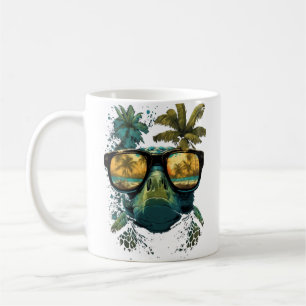 Caneca De Café Tartaruga Tartarugas Marinhas Havaianas Praia Palm