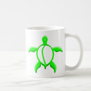 Caneca De Café tartaruga verde
