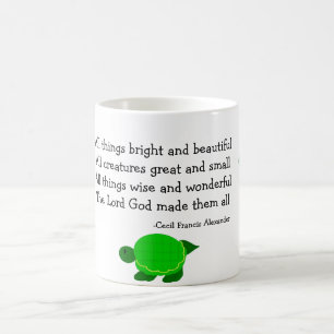 Caneca De Café Tartarugas com Citação Inspiradora