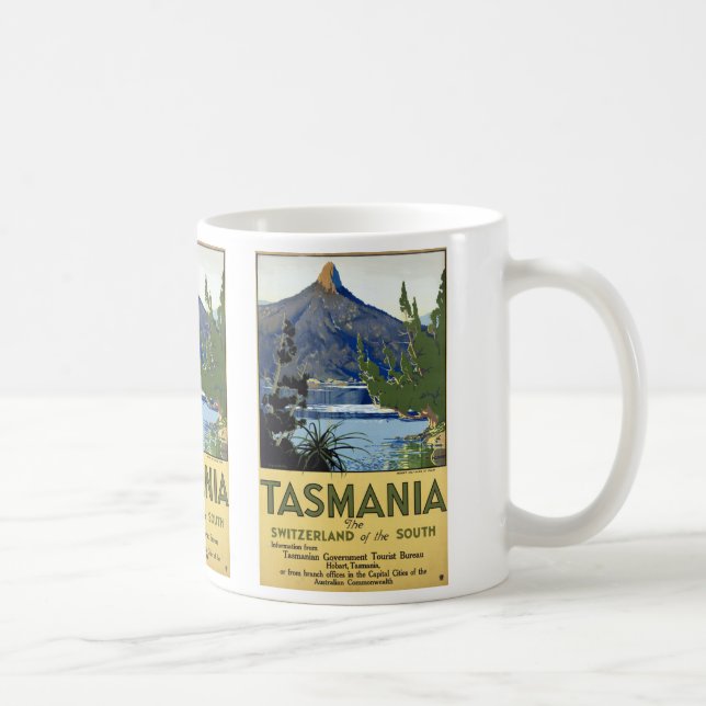 Caneca De Café Tasmânia ~ Suiça do Sul (Direita)