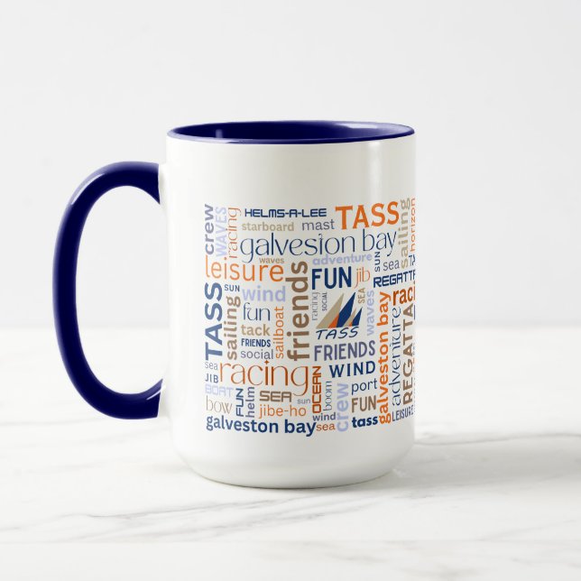 Caneca de café TASS Sailing Words (Esquerda)