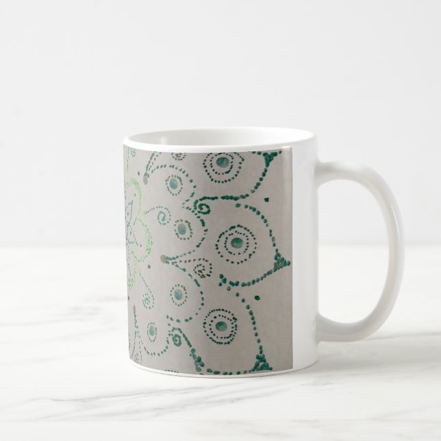 Caneca De Café Tasse Blume grün (Direita)