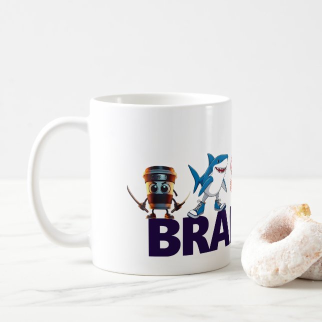 Caneca De Café Tasse Brainrot (Com Donut)