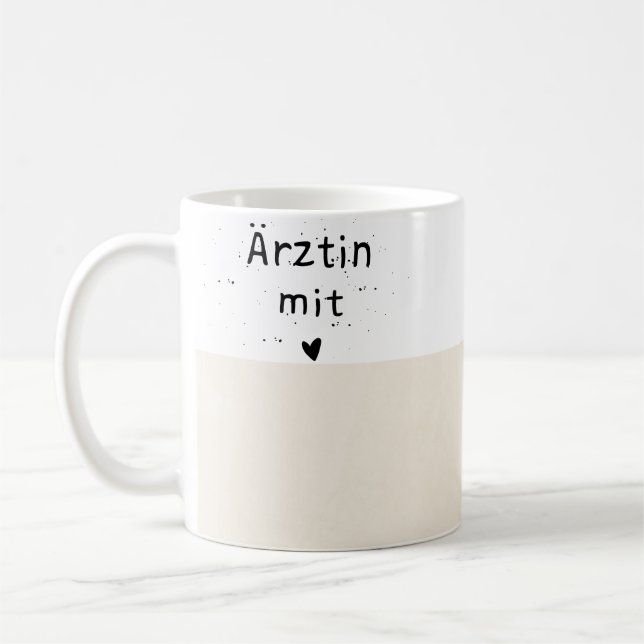Caneca De Café Tasse für Ärztinnen mit Herz (Esquerda)