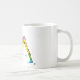 Caneca De Café Tasse im Yoga-Aquarell-Design