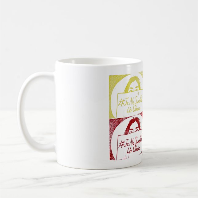Caneca De Café Tasse - Linogravure - Je ne suis pas un virus (Esquerda)