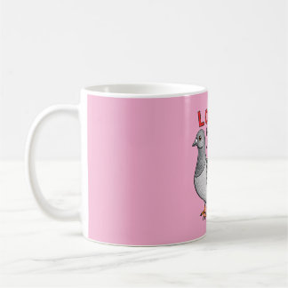 Caneca De Café Tasse „Love for the Underdogs“ – Stadttauben-Motiv