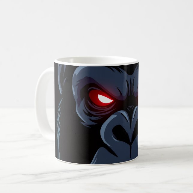 Caneca De Café Tasse Mad Gorilla  (Frente Esquerda)