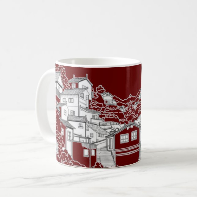 Caneca De Café  Tasse nature du japon (Frente Esquerda)