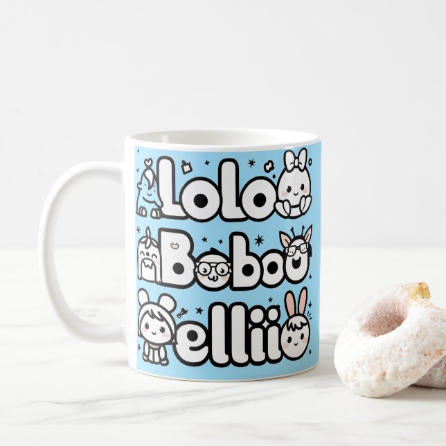 Caneca De Café tasse pour enfants (Com Donut)