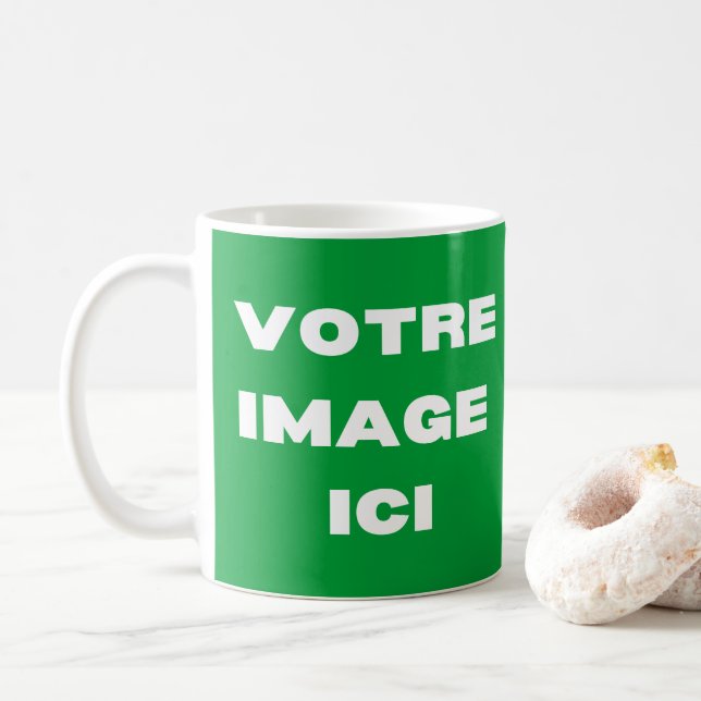 Caneca De Café Tasse - Votre image ici - personnalisée (Com Donut)