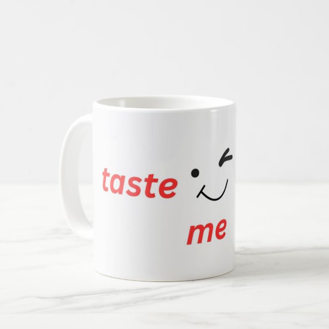 Caneca De Café taste me (Frente Esquerda)