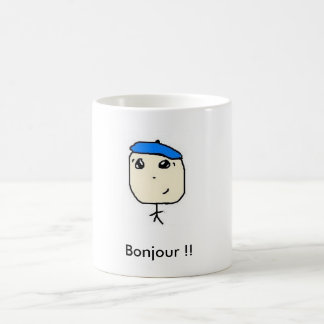Caneca De Café tato franco, Bonjour!!