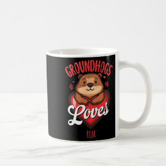 Caneca De Café Tatos-de-terra Amam Rum Anti Humor de Inverno 