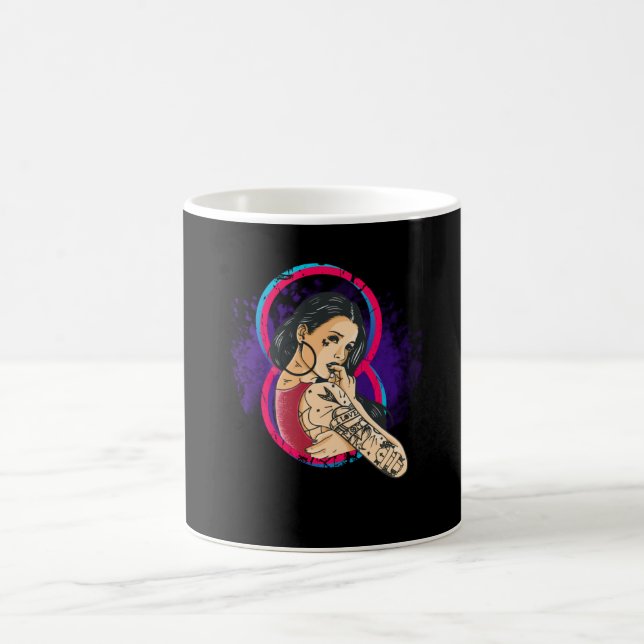 Caneca De Café Tattoo Girl ama Tattoos (Centro)