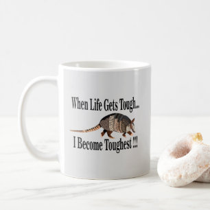 Caneca De Café Tatu Animal Inspirador 