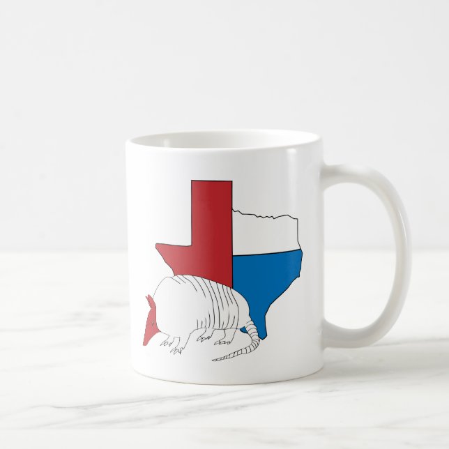 Caneca De Café Tatu do orgulho de Texas (Direita)