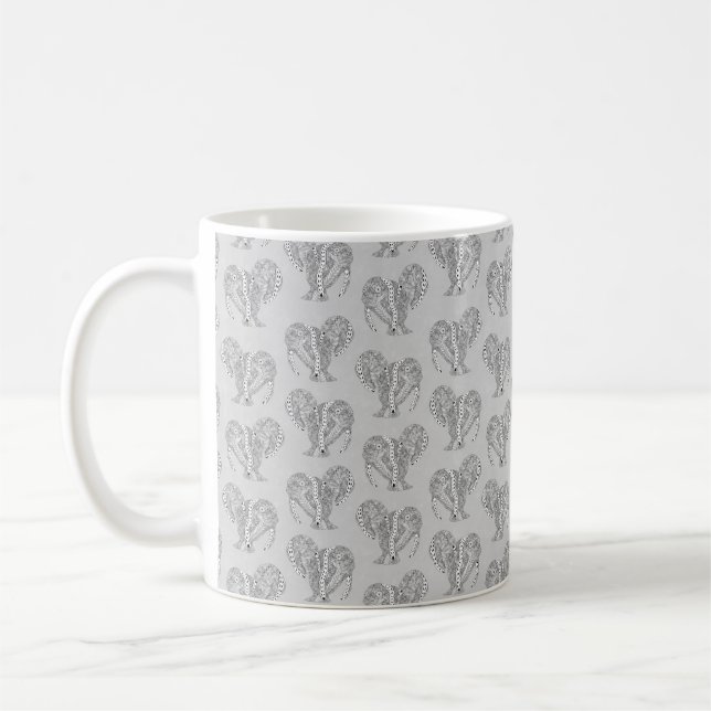 Caneca De Café Tatuadores de preto e branco (Esquerda)