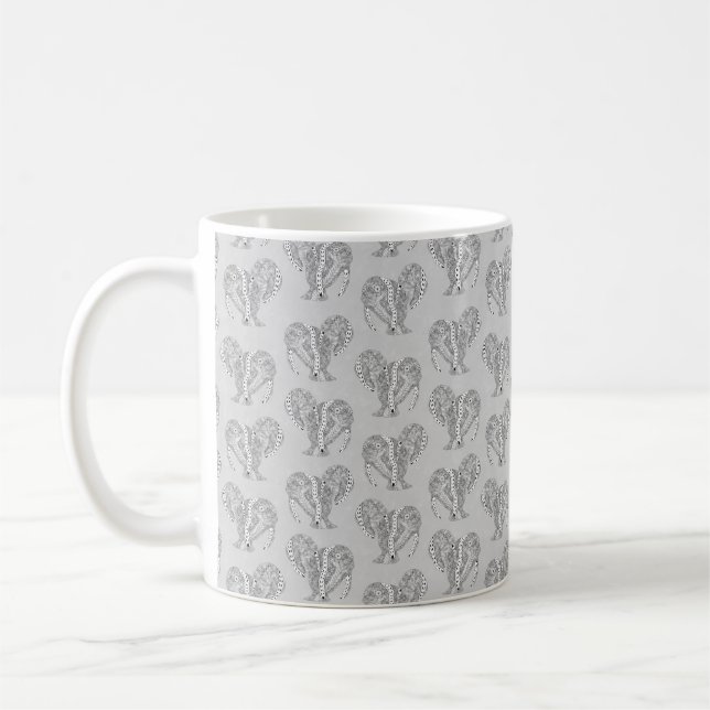 Caneca De Café Tatuadores de preto e branco (Esquerda)