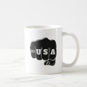 Caneca De Café TATUAGEM da bandeira americana dos EUA do punho de