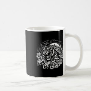 Caneca De Café Tatuagem de luta de Muay Thai Mma Tigre Rugido Kic