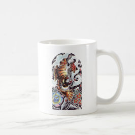 Caneca De Café Tatuagem de Tigre Japonês