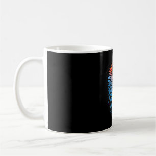Caneca De Café Tatuagem vermelha da raposa tribal