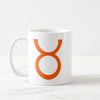Caneca De Café Taurus em laranja
