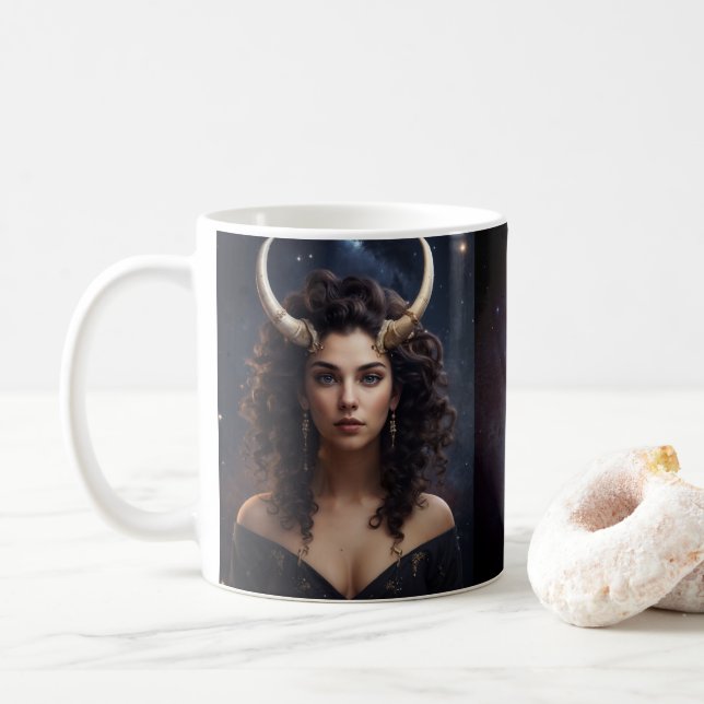 Caneca De Café Taurus Female Coffee Astrologic (Com Donut)